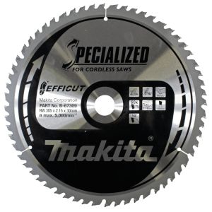 Makita pyörösahanterä 305mm 60-hampainen reikä 30mm reikä puu ja MDF B-67309/B-67256

