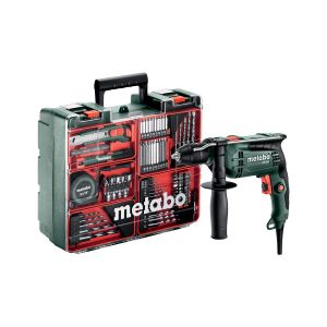 Metabo sbe 650 set, iskuporakone 230v 650w 9nm + tarvikkeet + laukku

