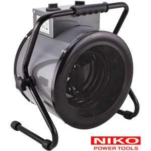 Niko S3 30W / 1500W / 3000W lämpöpuhallin, rakennuskuivain. Termostaattiohjattu 0-85ast.