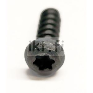 Torx ruuvi muoviin 5,0x14mm kupukanta Itsekierteyttävä, tylppäkärkinen, musta 10 kpl.