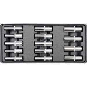 Yato YT-5539 1/2 hylsysarja moduuli 14-osainen 8-21mm

