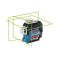 Bosch GLL 3-80 CG vihreä säde laser Bluetooth, 3 laserviivaa + BM1-pidin + GAL 12V-40 pikalaturi + 1x2,0Ah + L-Boxx