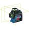 Bosch GLL 3-80 G vihreä säde laser, 3 laserviivaa, paristoversio + muovilaukku

