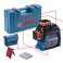 Bosch GLL 3-80 laser (3x360ast laserviivaa) + muovilaukku paristokäyttöinen.