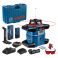 Bosch GRL 600 CHV Professional pyörivä laser punaisella säteellä, 300m / 600m, IP68, numeerinen kaato, millimetrinäyttöinen vastaanotin, bluetooth ym.

