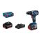 Bosch GSR 18V-60 C 18V porakone, BlueTooth valmius, 3x5,0Ah + GAL18V-40 laturi + L-Boxx

