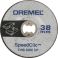 Dremel sc406 speedclic kiinnityskara + 2kpl katkaisulaikka 38x1,12mm