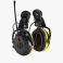 Hellberg Secure 2C React kypäräkiinnitteinen kuulonsuojain - AM/FM radio + kuuntelutoiminto + 3,5mm aux - (paristokäyttöinen 2xAA) - kypärä ei sisälly.