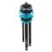 Makita B-65894 Laadukas vyöpidikkeessa toimitettava kuusiokoloavainsarja, jossa suora- ja pallopäinen avainpää. 1,5 - 10mm 9-osainen.

