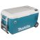 Makita CW002GZ 50L kompressorikäyttöinen jääkaappi 18V 40V (12V/24V tup.sytytin) lisävarusteena myös 230V.  Noudettava myymälästä. ei akkuja ei laturia.

