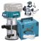 Makita DRT50ZJX5 18V käsijyrsin runko + varusteet - ei akkuja ei laturia

