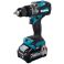 Makita HP001GZ 40V XGT iskuporakone apukahvalla RUNKO - ei akkuja, ei laturia. Toimitus blanko pahvissa.