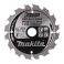 Makita pyörösahanterä 136mm 16-hampainen 20mm reikä puulle B-33532/B-10643