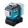 Makita SK700GDWA ristiviivalaser 1x2,0Ah

