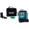 Makita SK700GDWA ristiviivalaser 1x2,0Ah

