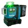 Makita SK700GDWA ristiviivalaser 1x2,0Ah

